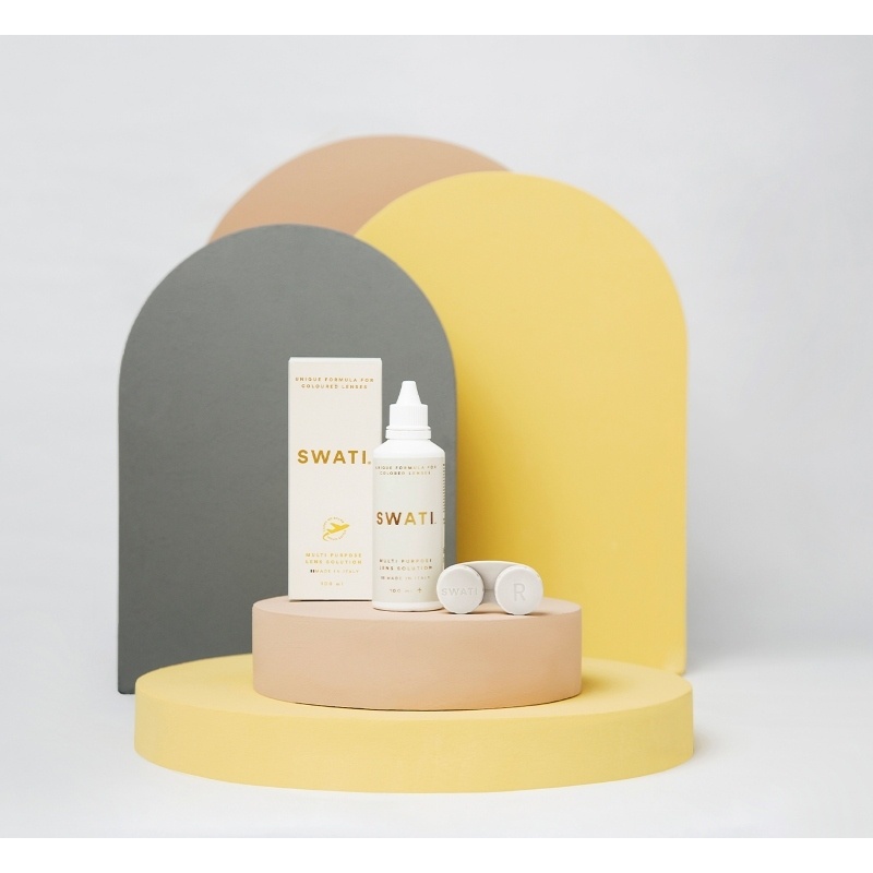SWATI Cosmetics Lens Case & Tweezer