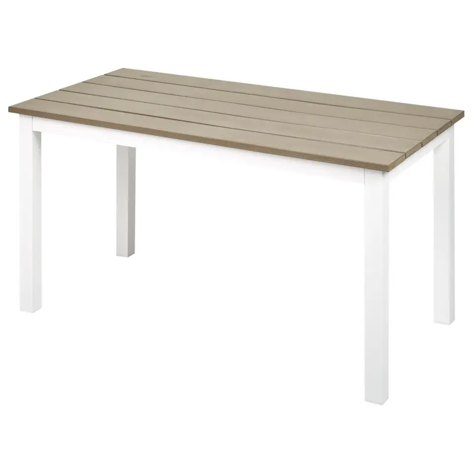 MESSINA - Salontafel - Lichthout/Wit - 96 x 52 cm - Plastichout