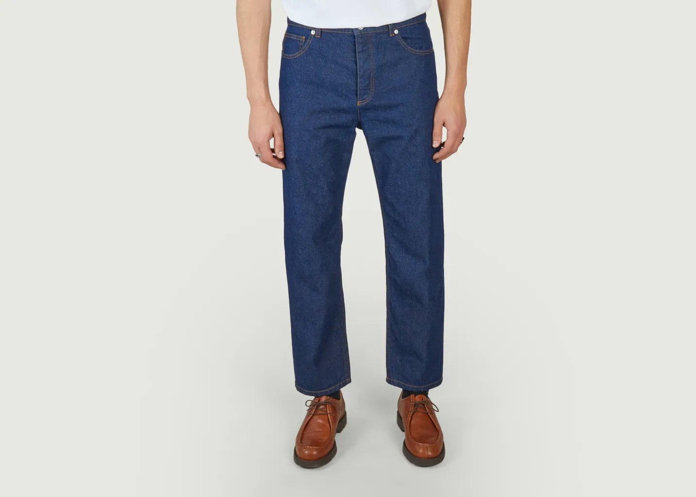 Jean Droit en Denim Maison Kitsuné
