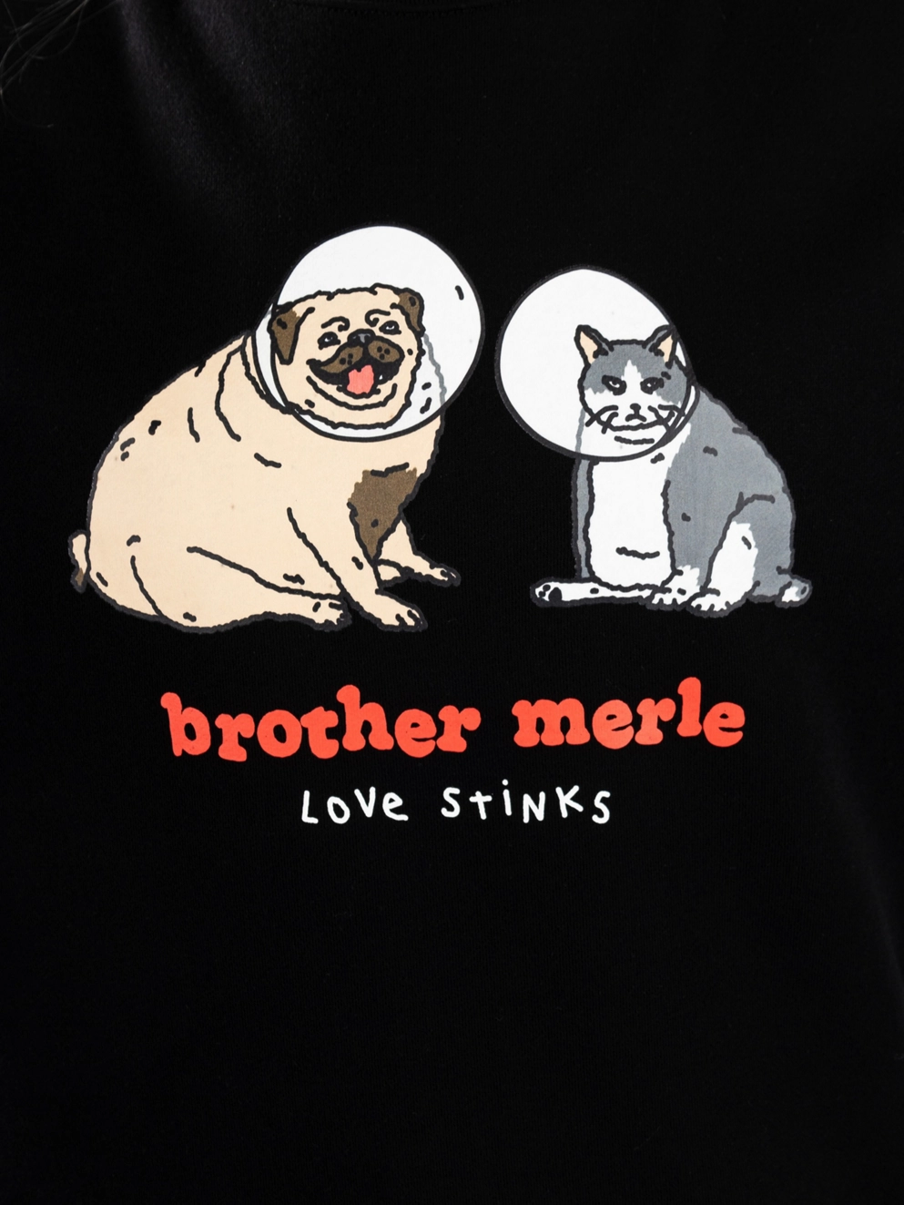 Brother Merle Love Stinks Sweater black