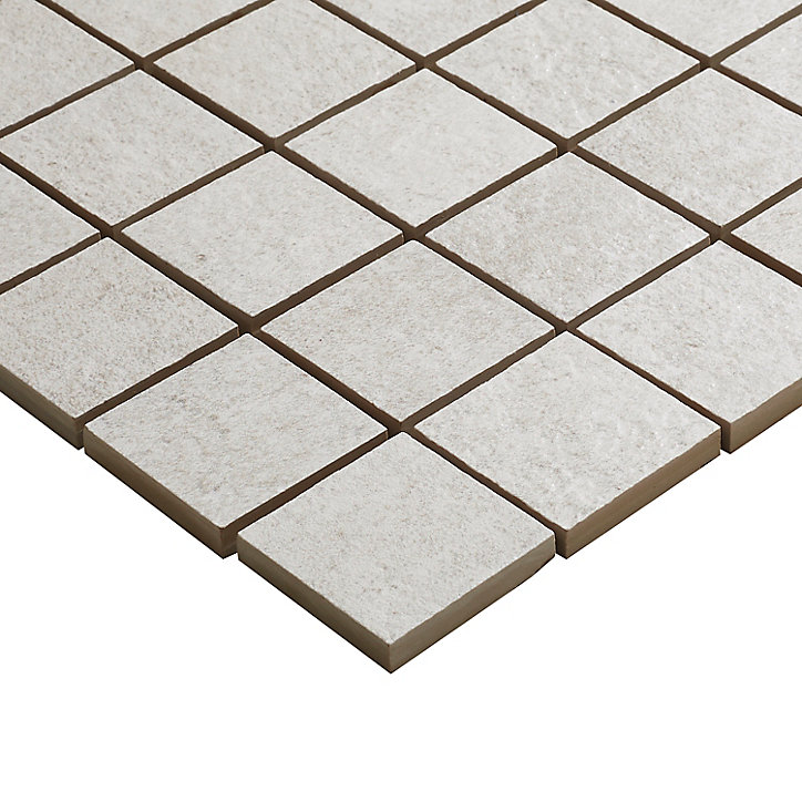 Mosaïque sol et mur gris 30 x 30 cm Metal ID