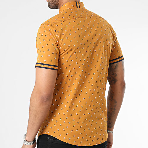 Chemise Manches Courtes Moutarde