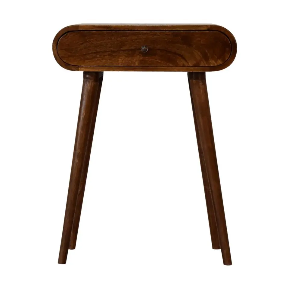 Artisan Furniture Solid hout Ronde Kastanje Sidetable