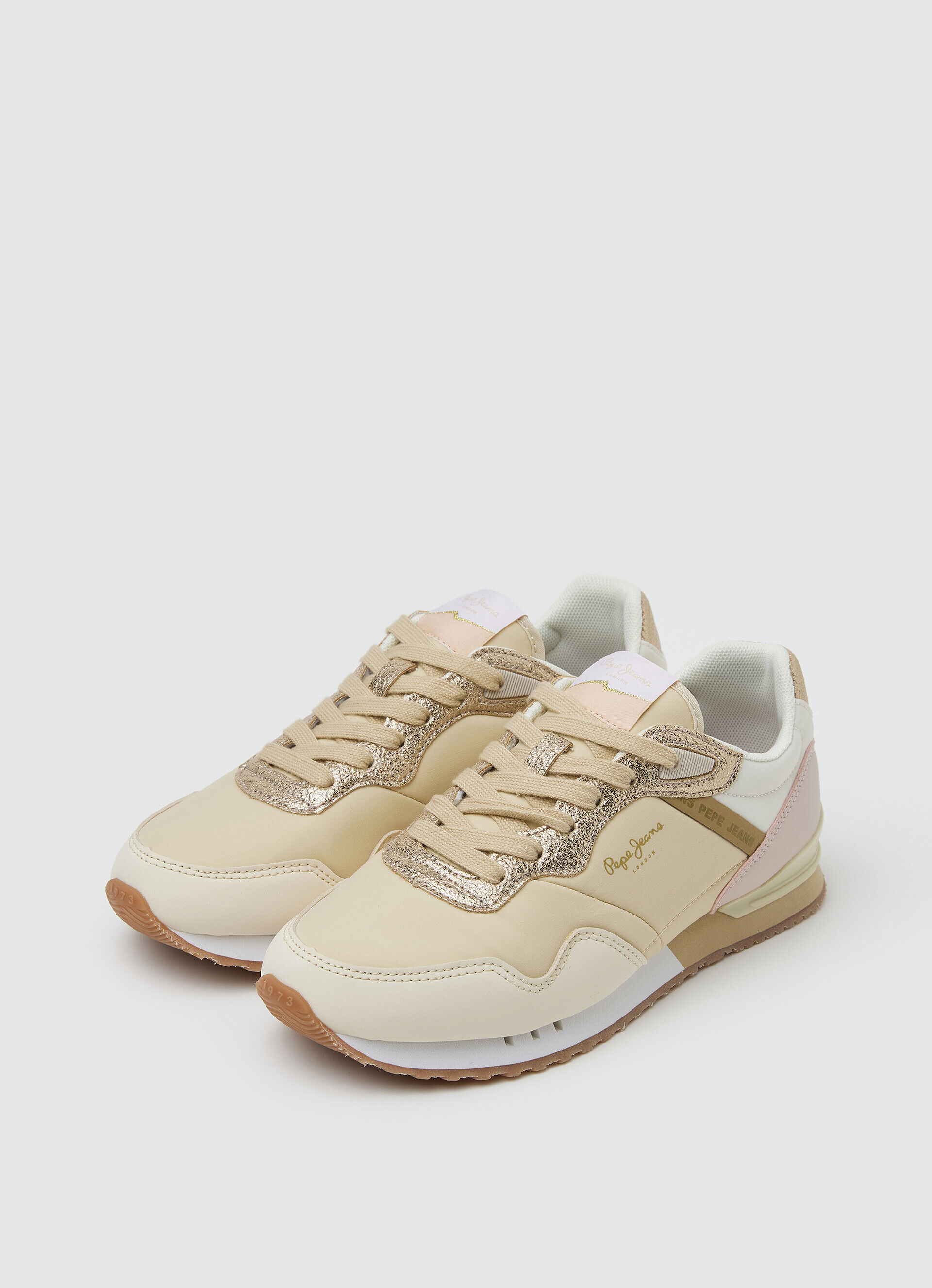Tênis de corrida London Albal - dourado