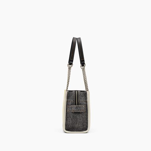 Marc Jacobs The Denim Chain Tote Bag, Black Wash
