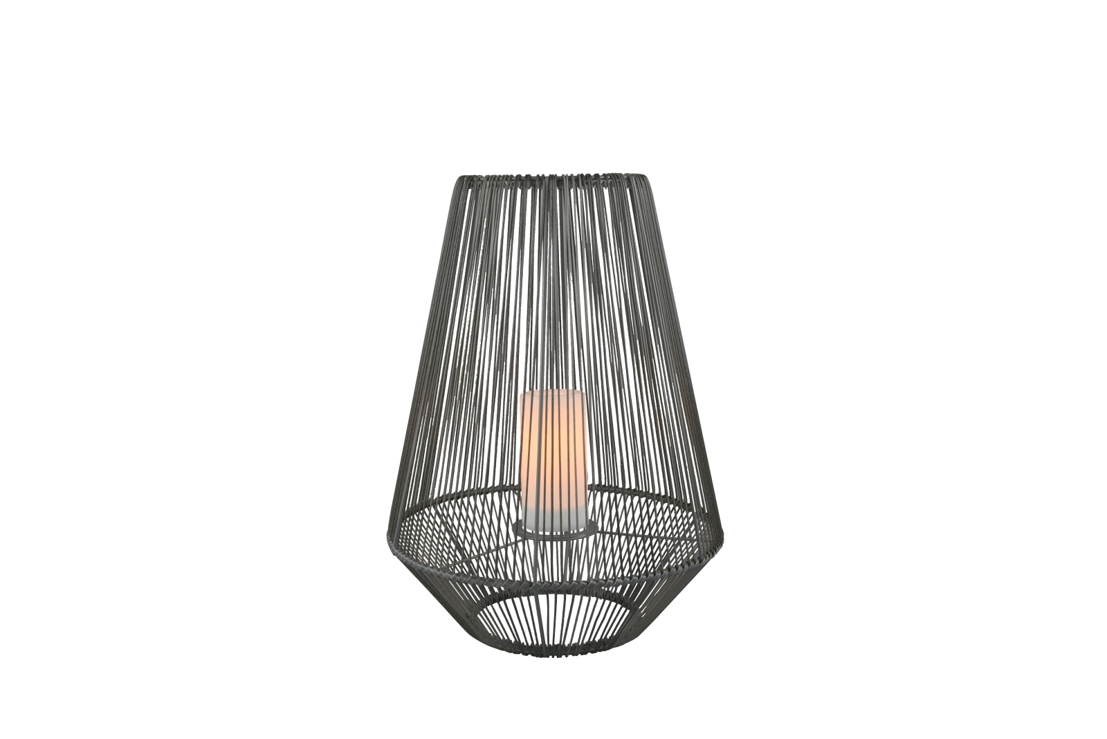 Solar-Tischleuchte - grau - 51cm hoch