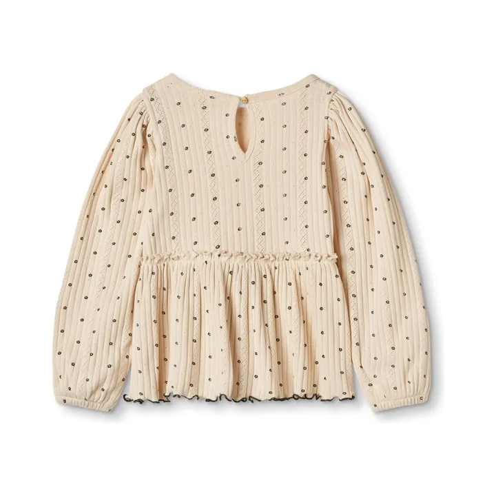 Fliink Blouse Pointelle Olivia Coton Bio | Crème