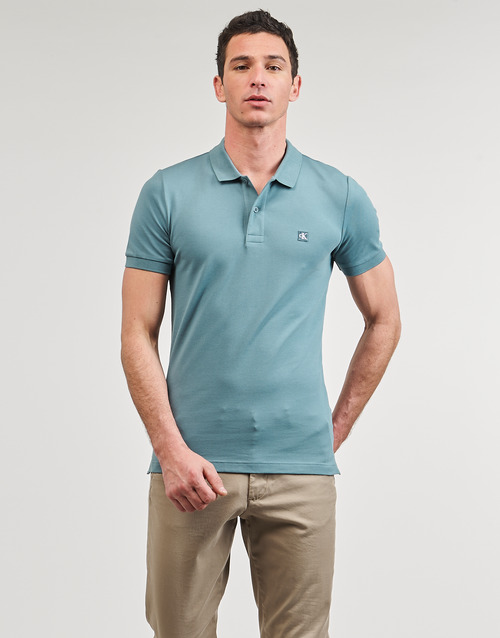 Calvin Klein Jeans - CK EMBRO BADGE SLIM POLO Azul