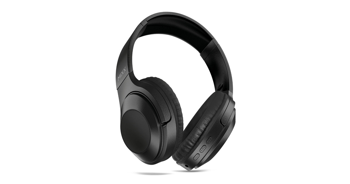 MIXXSteamQ C1 Wireless Headphones over-ear headset  (Zwart, Bluetooth 5.0)