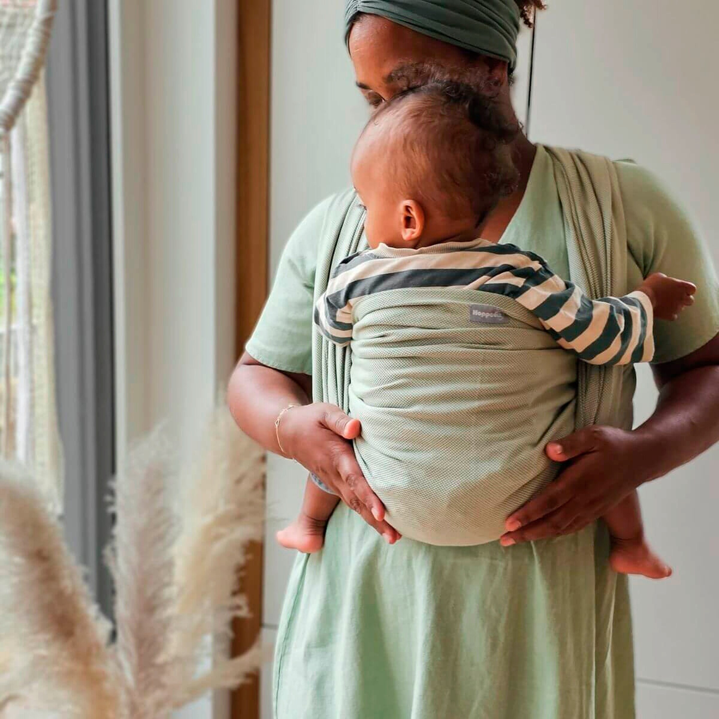 HOPPEDIZ® Babytragetuch Gewebtes Tragetuch kbA Elba