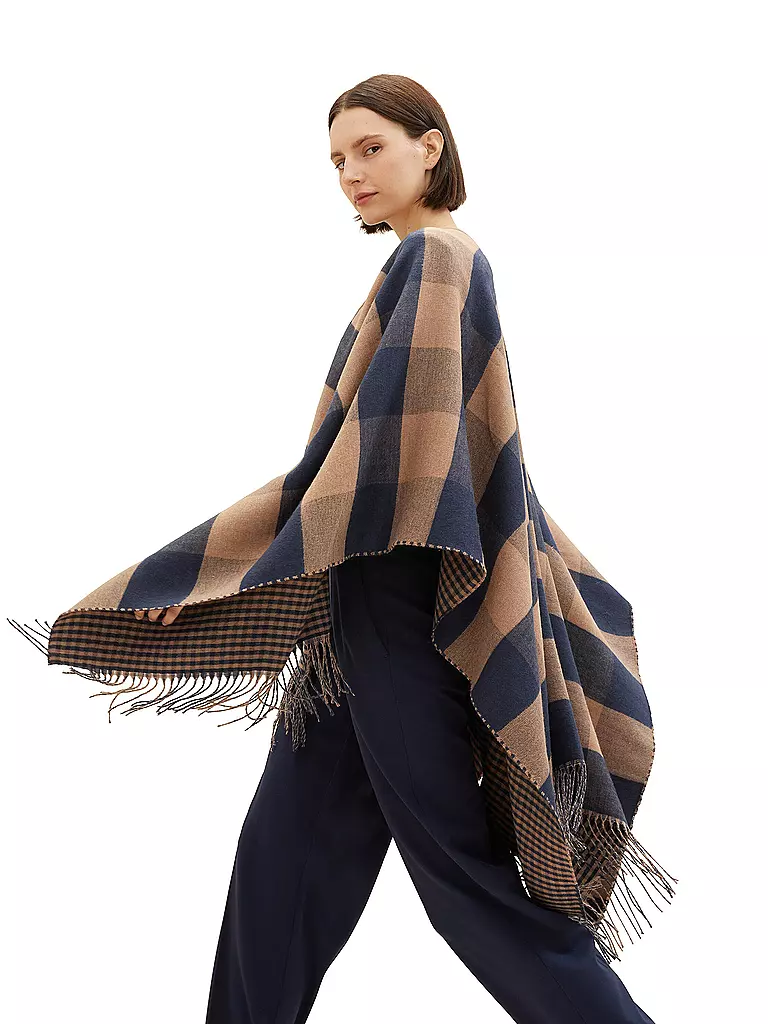 TOM TAILOR Poncho - Cape braun