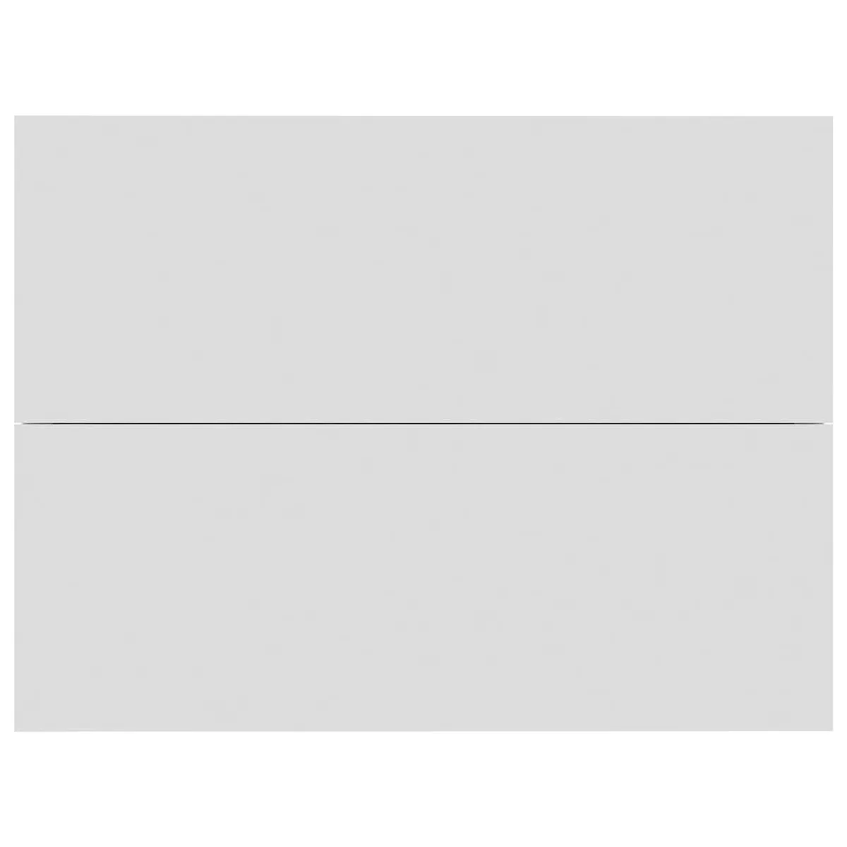 VIDAXL Tables de Chevet 2 pcs Blanc