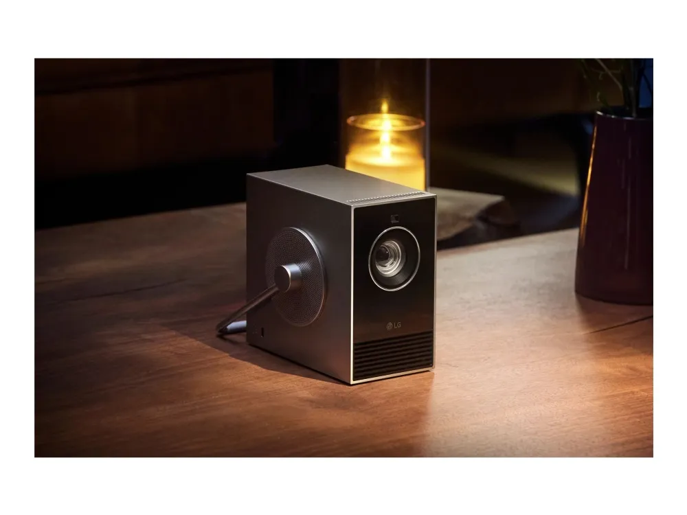 LG HU710PB Cinebeam Qube mobil laserprojektor 500 ANSI lumen
