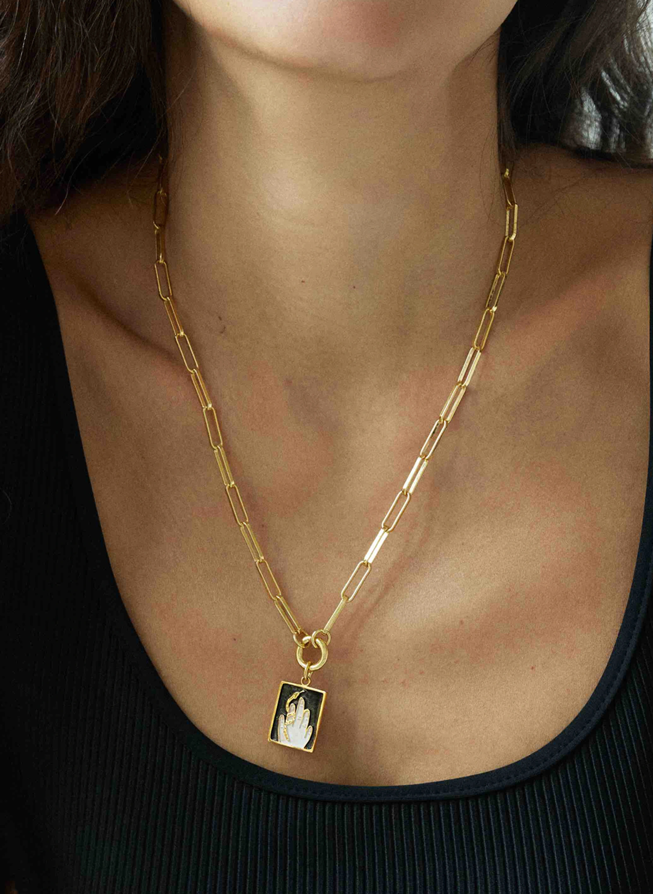 Maximova Jewelry Halskette TWISTED LOVE BLACK