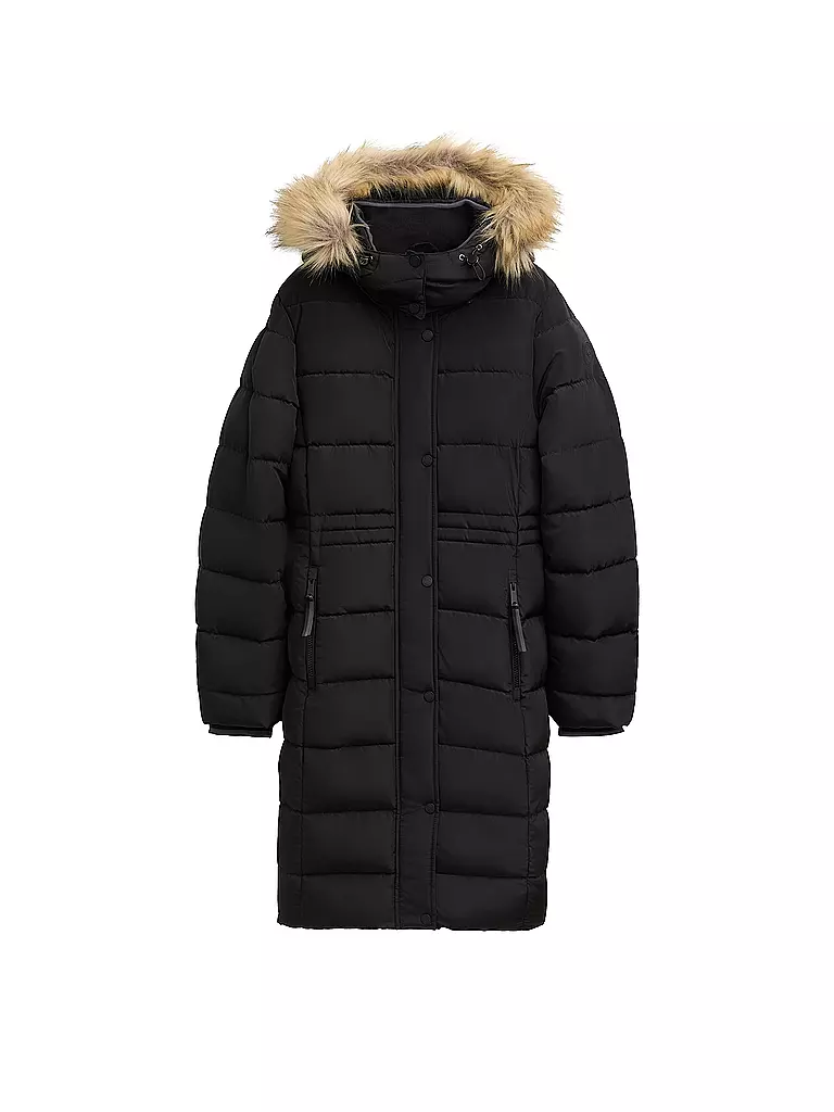 TOM TAILOR Steppmantel schwarz