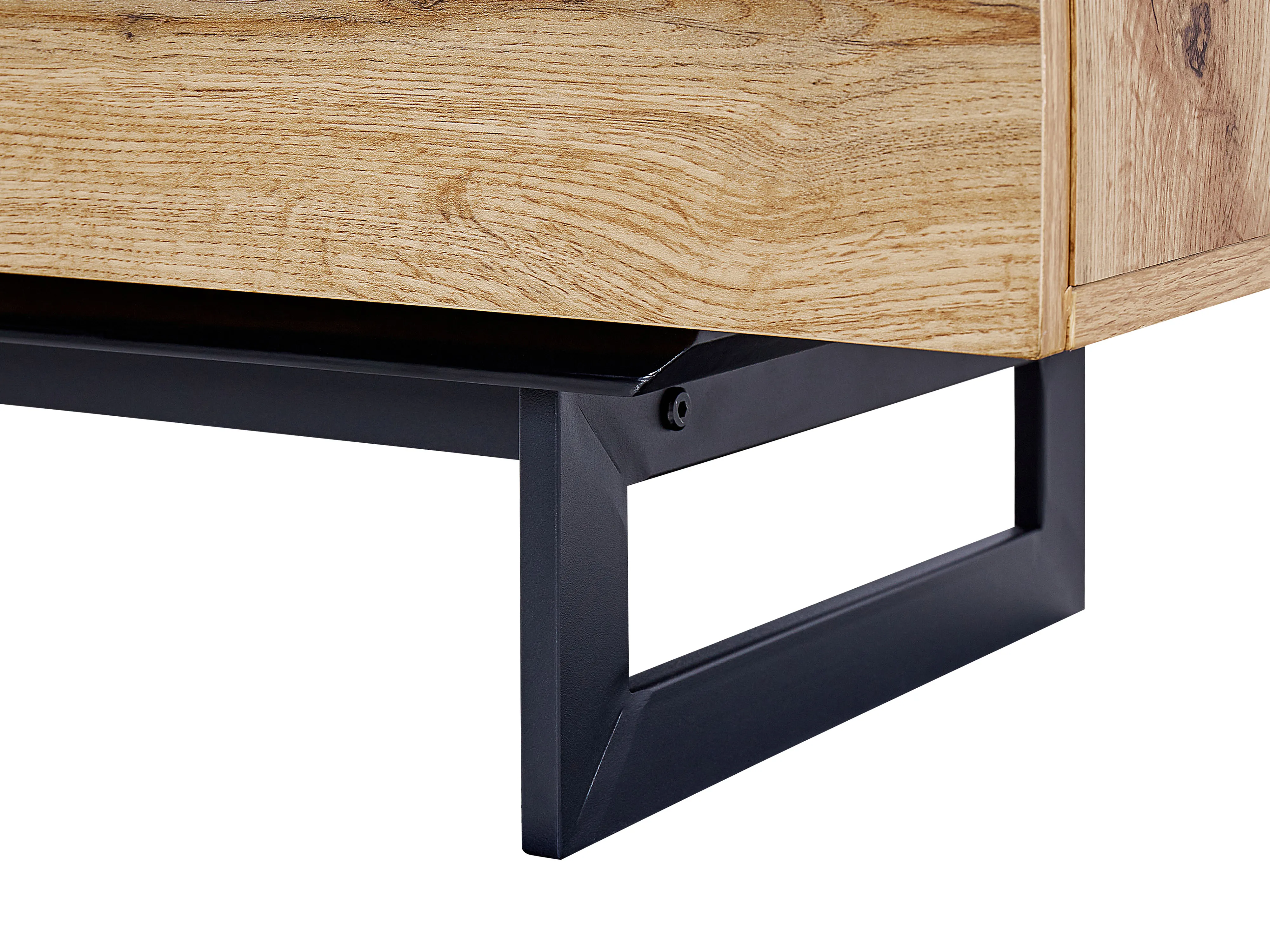 Dressoir met 2 deuren FIORA Bruin/zwart