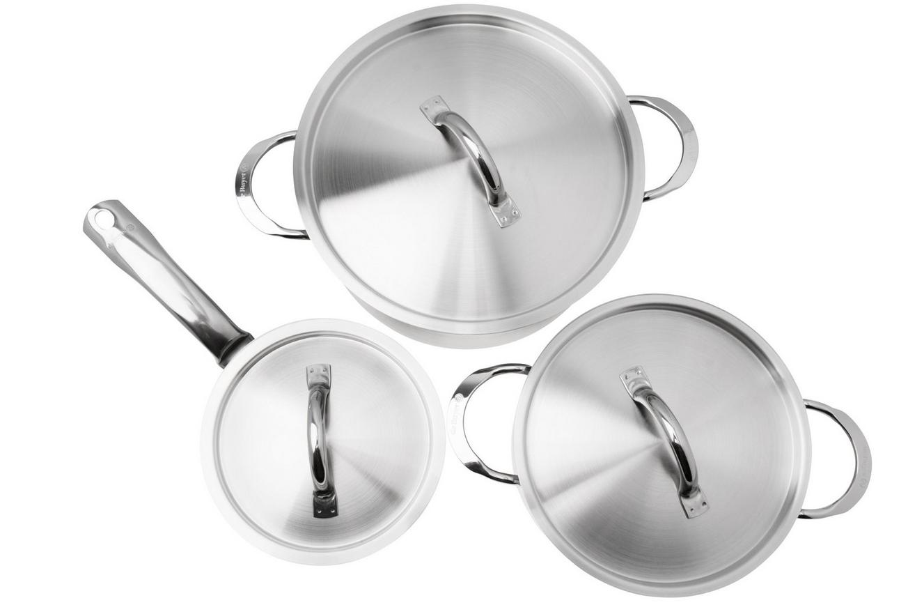 de Buyer Alchimy 3601.06 3-delige saus- en stoofpannenset met deksels