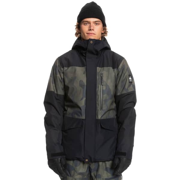Veste de ski QUIKSILVER MSN PRT BLOC JK M SNJT TRUE BLACK FADE OUT CAMO