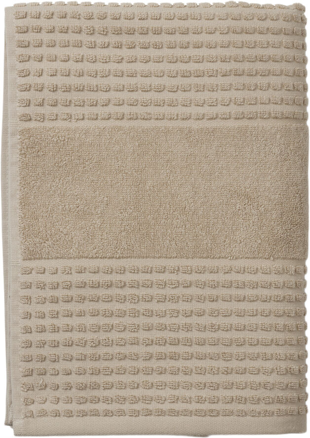 Juna Check Håndklæde 70x140 cm sand Sand