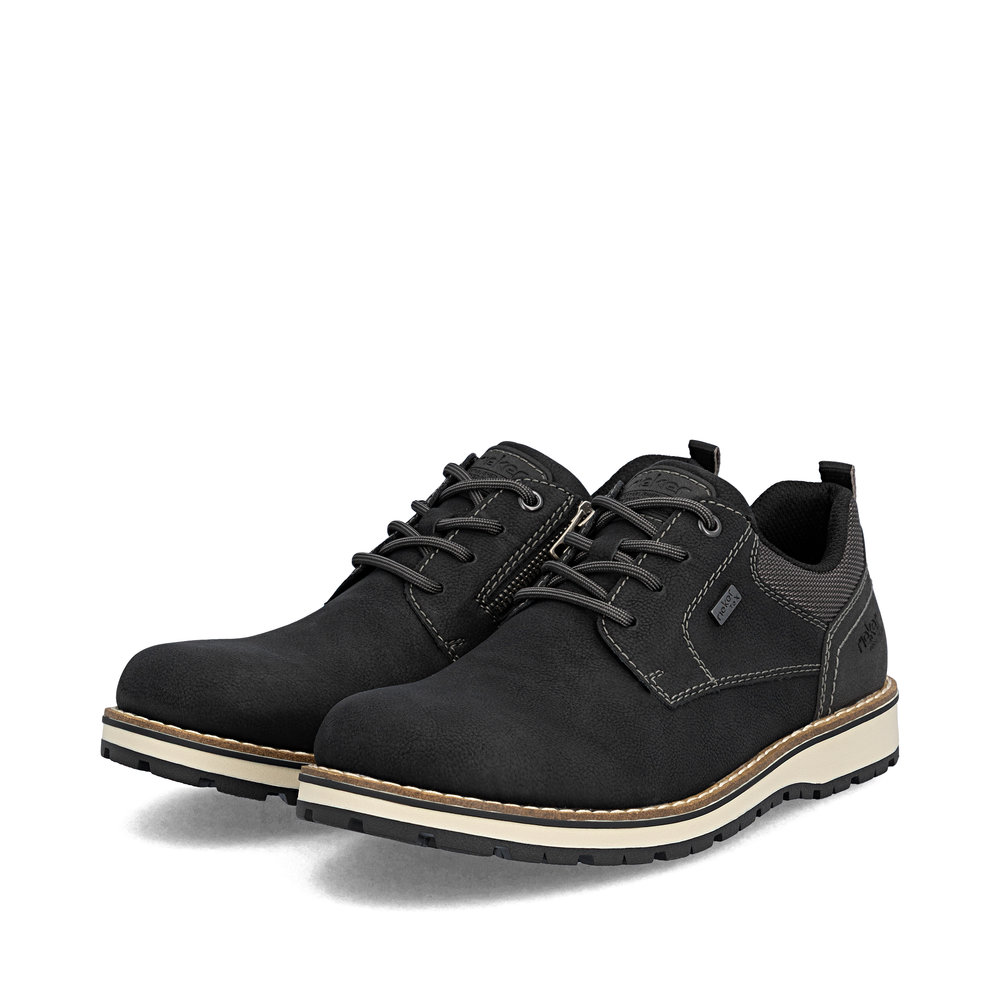 Rieker Herren-Schnürhalbschuh Schwarz