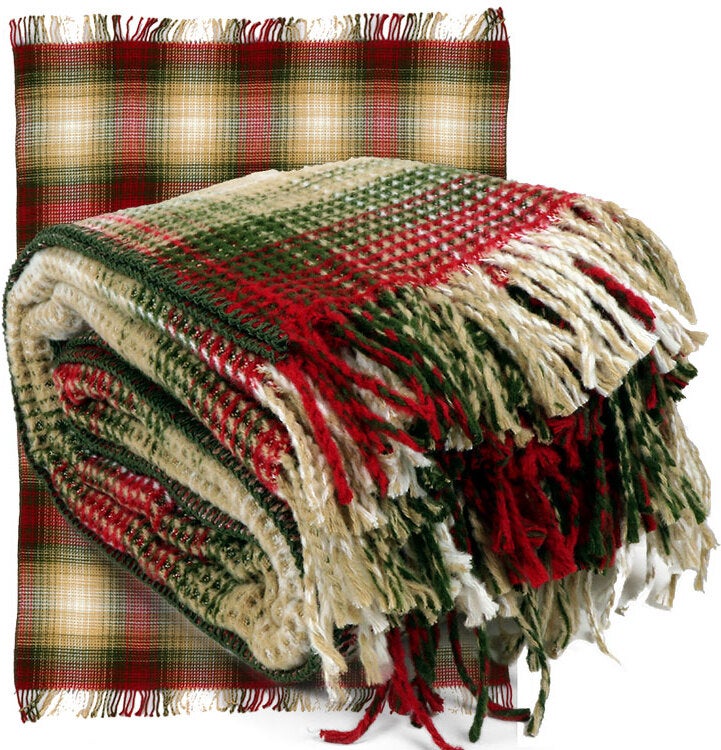 Unique living plaid Nilze rood 150 x 200 cm