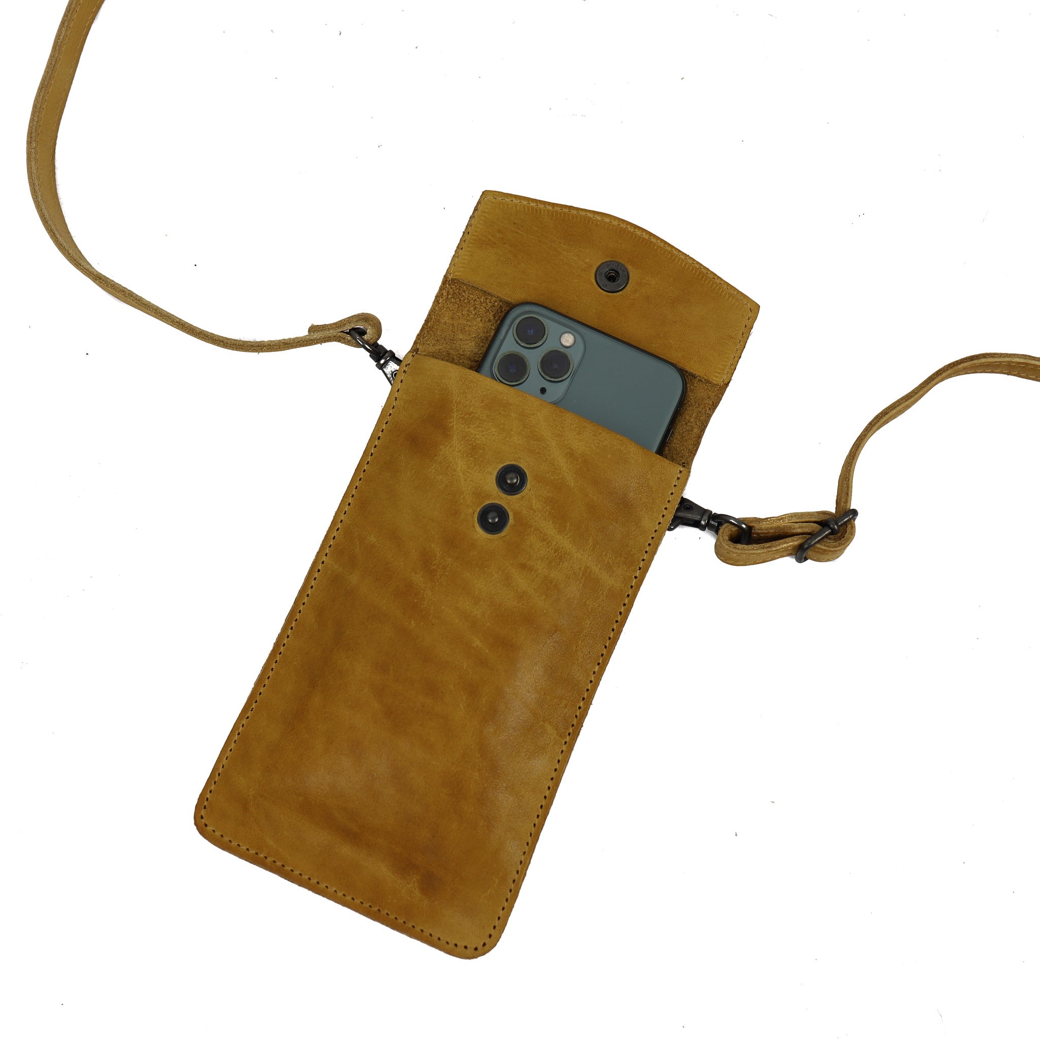 Telefoontasje 'Priya' geel Geel