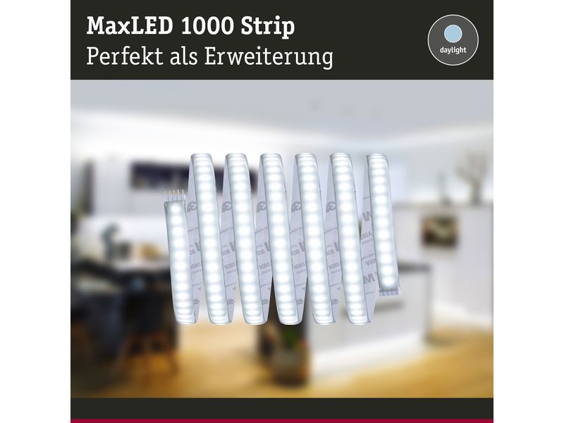 Paulmann LED-Stripe MaxLED 1000 6500 K, 2.5 m Verlängerung Beschichteter LED-Streifen, kürzbar
