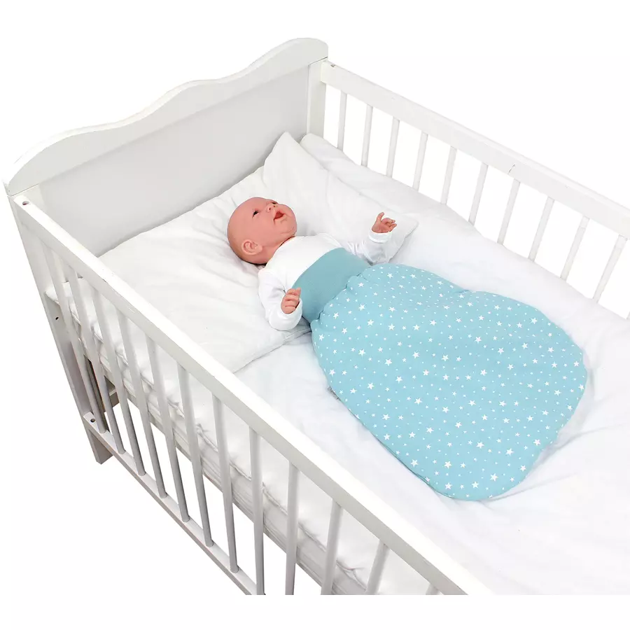 TupTam Baby Strampelsack mit breitem Bund Wattiert mintweiß