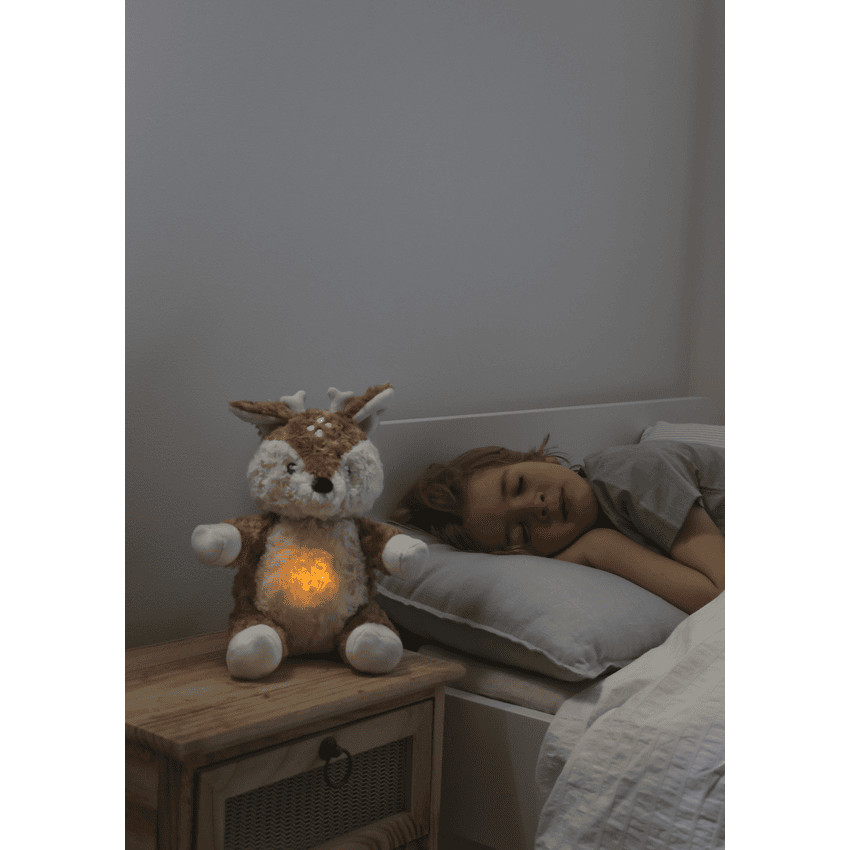 Veilleuse peluche Lovelight Finley fawn - Beige