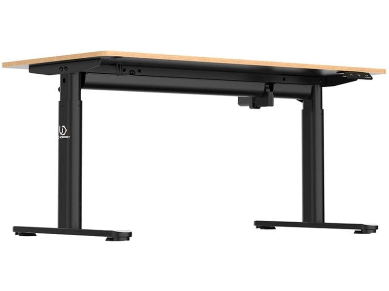 Ultradesk Gaming Tisch Pulsar Schwarz Höhenverstellbarer Gaming-Tisch für bis zu zwei Monitore