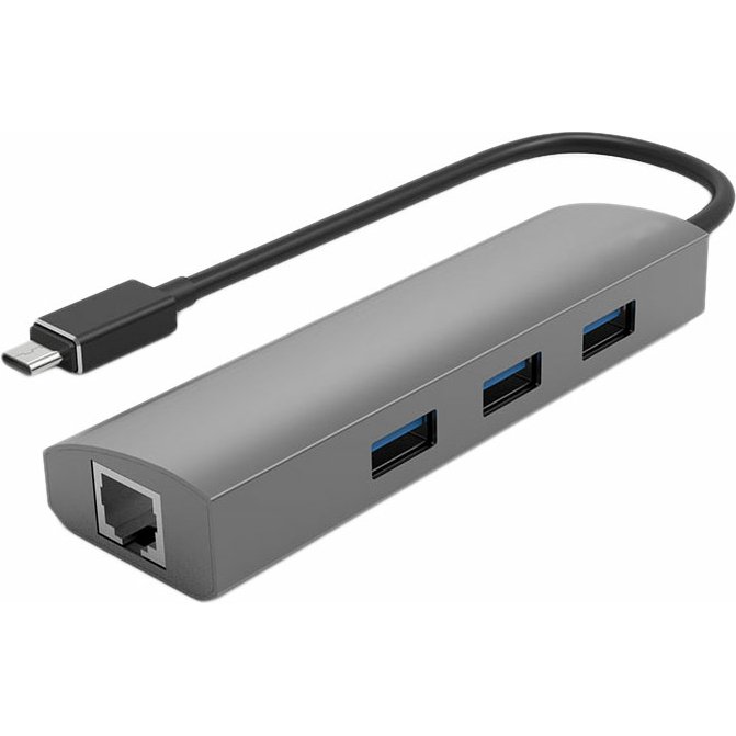 DLH DY-TU5077 station d'accueil Avec fil USB 3.2 Gen 1 (3.1 Gen 1) Type-C Gris