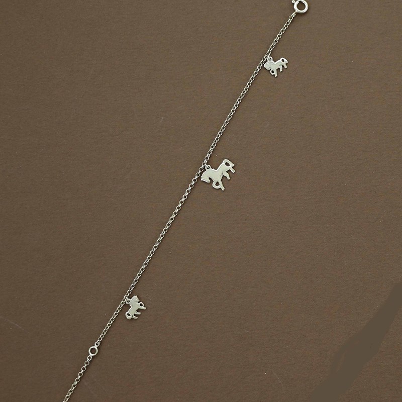 Bracelet trois chevaux : deux petits et un grand - Plaqué or