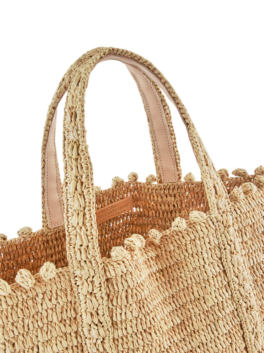 Sac Le Cabas Raphia pompon VANESSA BRUNO