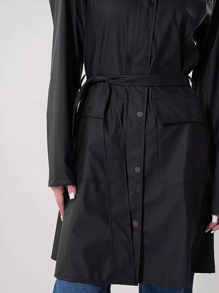RAINS Regenjacke CURVE W JACKET  schwarz