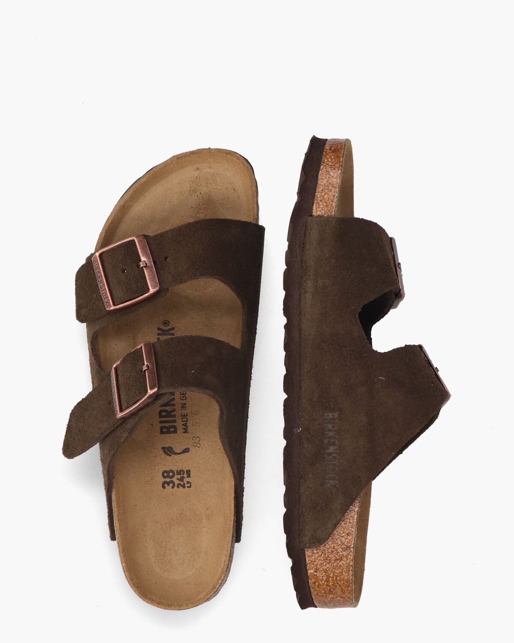Birkenstock Arizona Donkerbruin Damesslippers