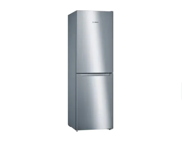 Bosch Serie | 2 KGN34NLEB - Køleskab/fryser - bund-fryser - bredde: 60 cm - dybde: 66 cm - højde: 186 cm - 300 liter - Klasse E - inox-look
