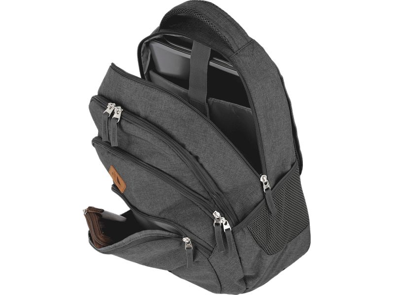 travelite Rucksack Basics Melange 22 l, Anthrazit Rucksack mit Laptopfach