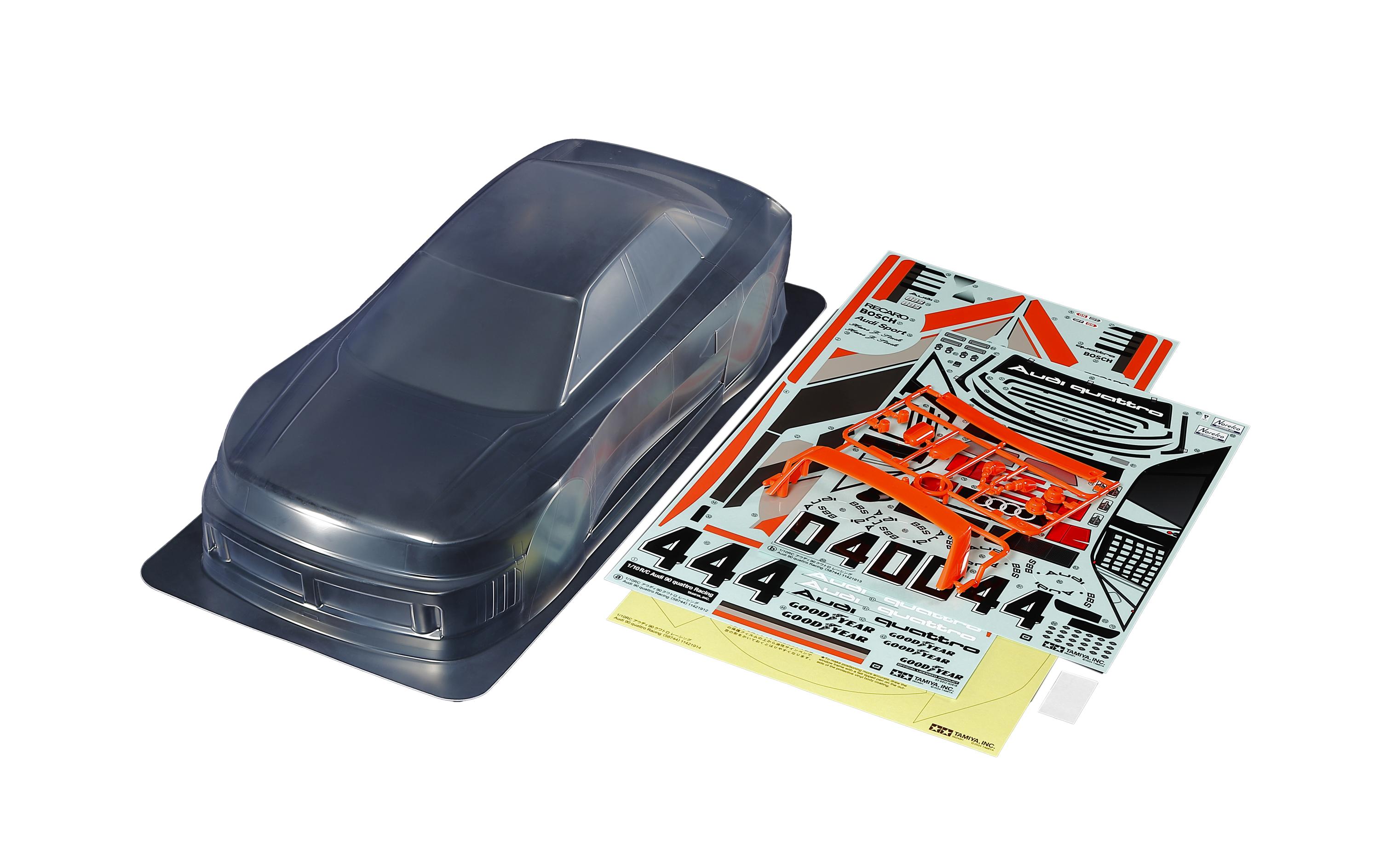 Karosserie Audi 90 quattro Racing Body Parts Set 1:10Audi 90 Quattro Racing-Karosserieteile