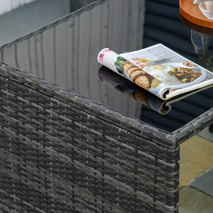 Outsunny Gartenmöbel Set mit kompaktem Design grau