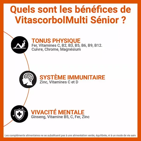 Vitascorbol Multi Senior 30 comprimidos