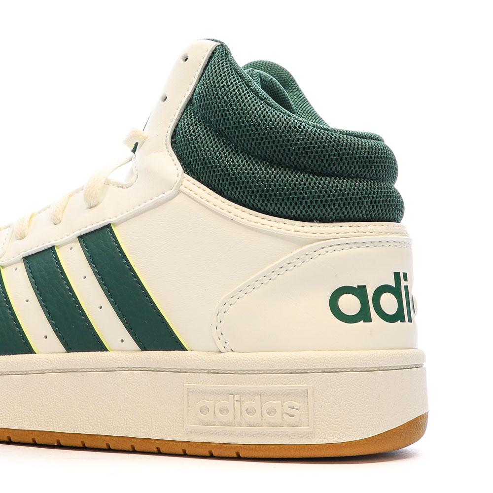 Adidas Baskets Blanche/Verte Homme Adidas Hoops 3.0