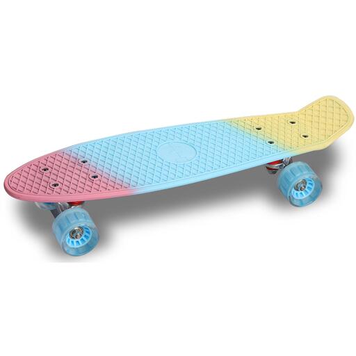 Skate infantil Cruiser em PU, cor Índigo, 56,5 x 15 cm