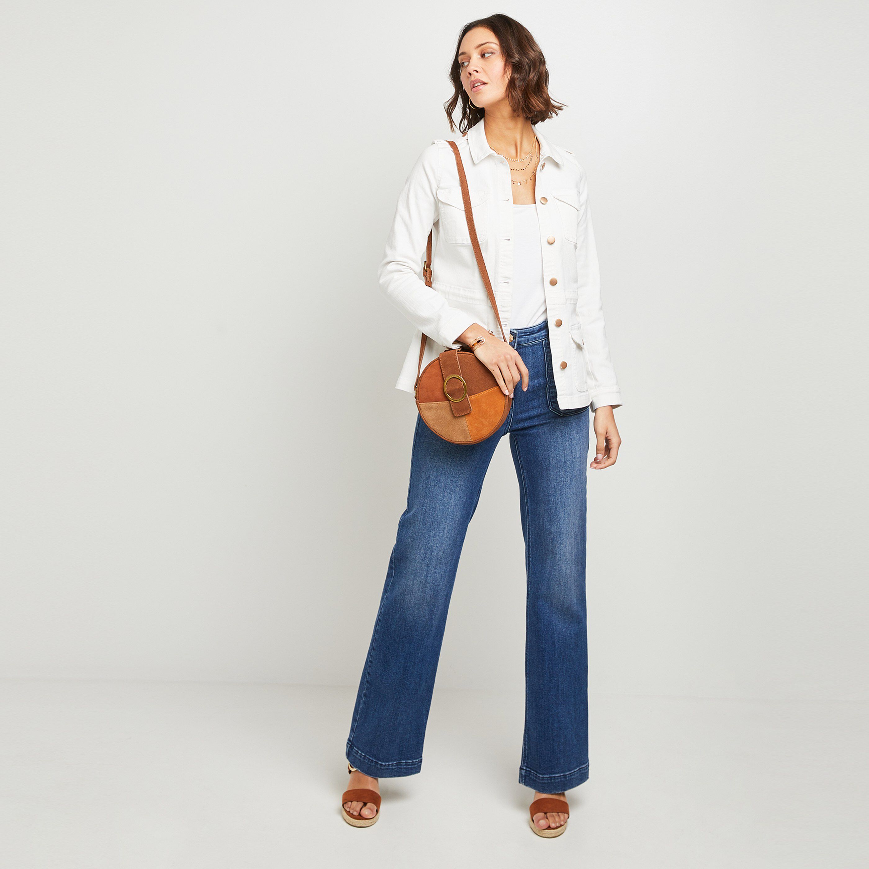 Veste saharienne femme - BLANC CASSE