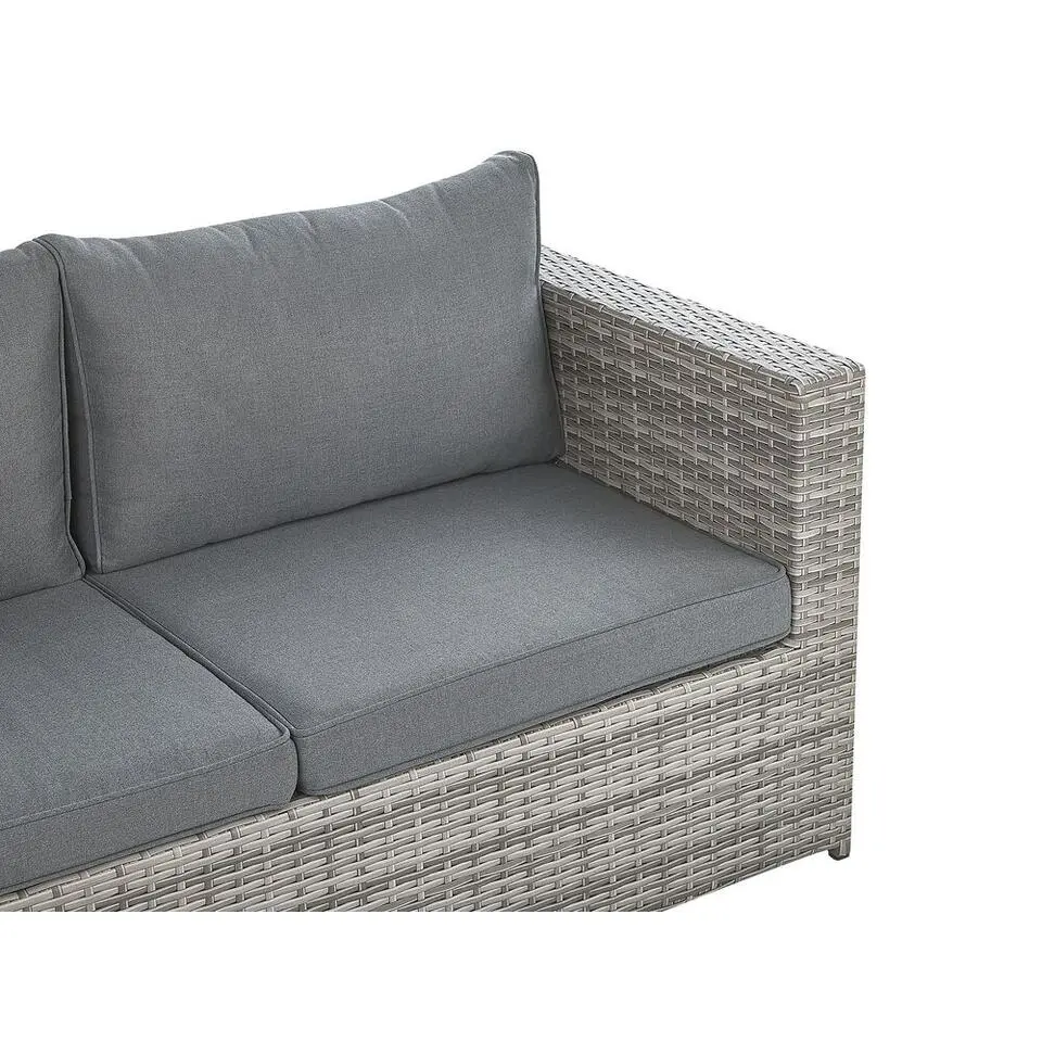 Beliani Loungeset SABBIA - Grijs - 4-delig