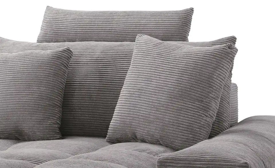 Ecksofa Hella rechts Steingrau