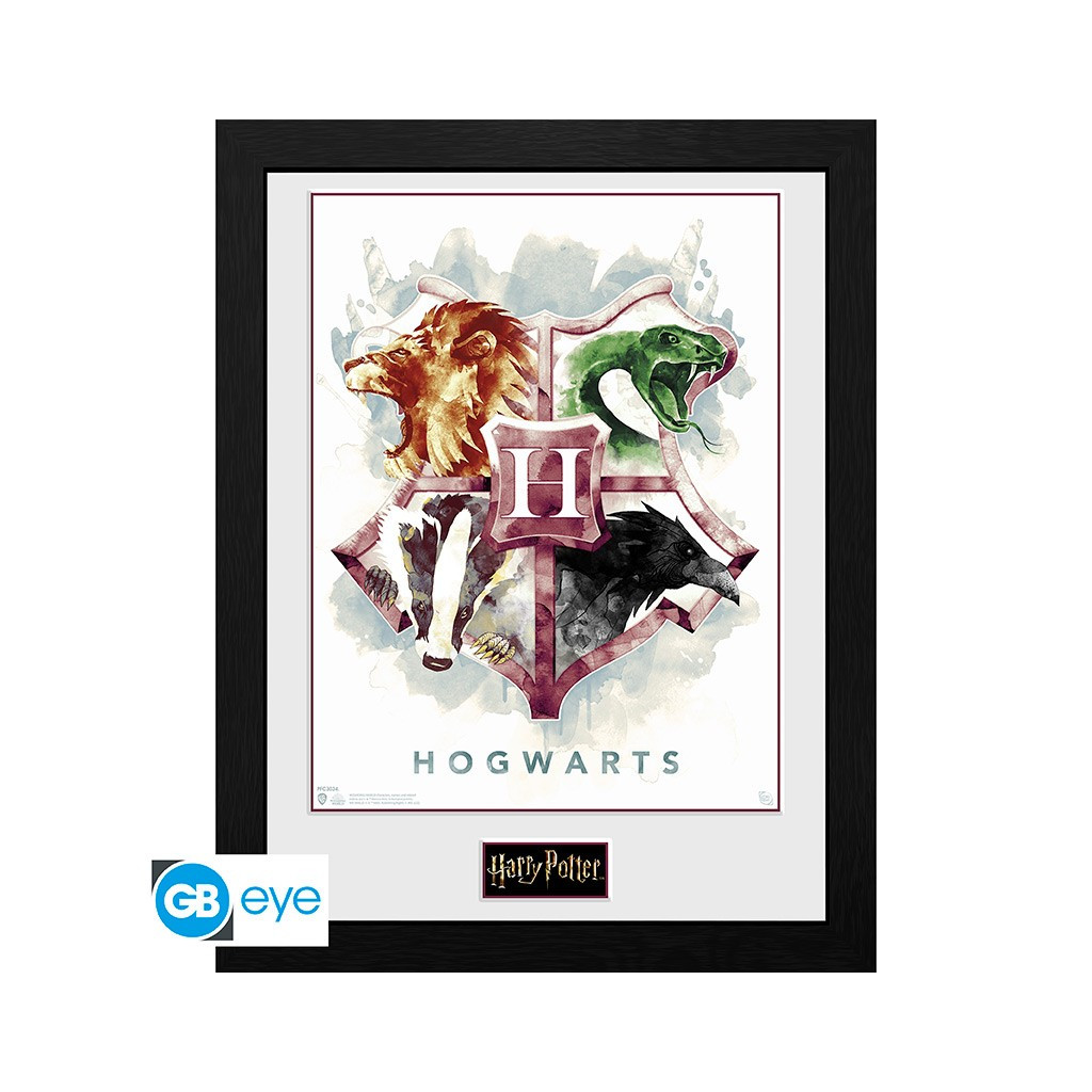 Harry Potter - Poster Encadré Hogwarts Aquarelle