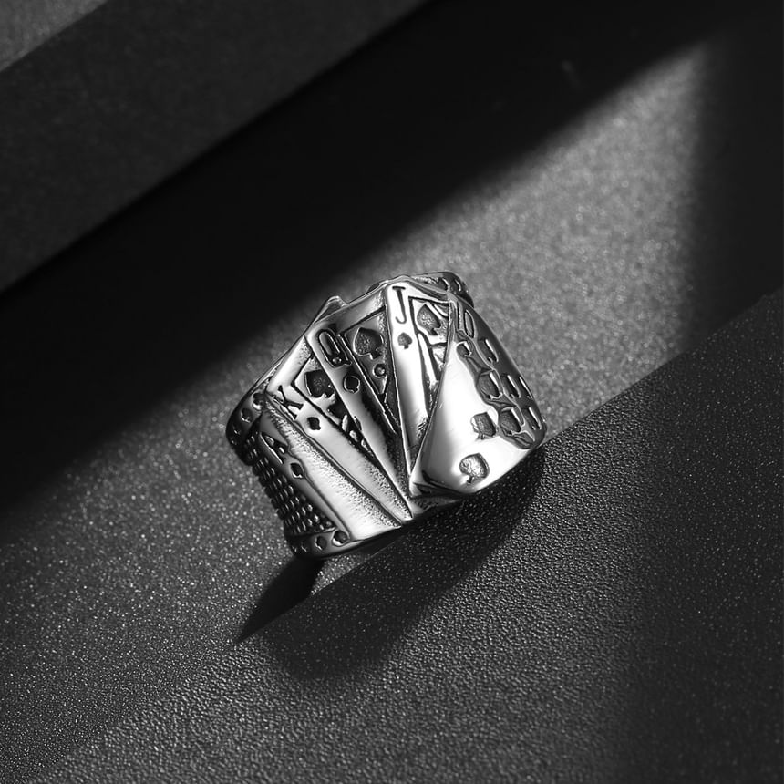 Prushia - Pokerring van roestvrij staal