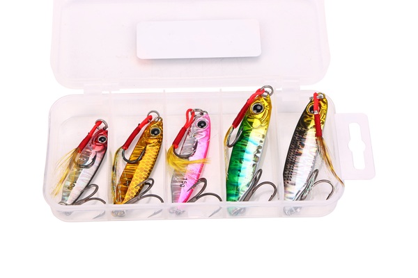 Jigs métalliques mer Fish4All (5pcs)