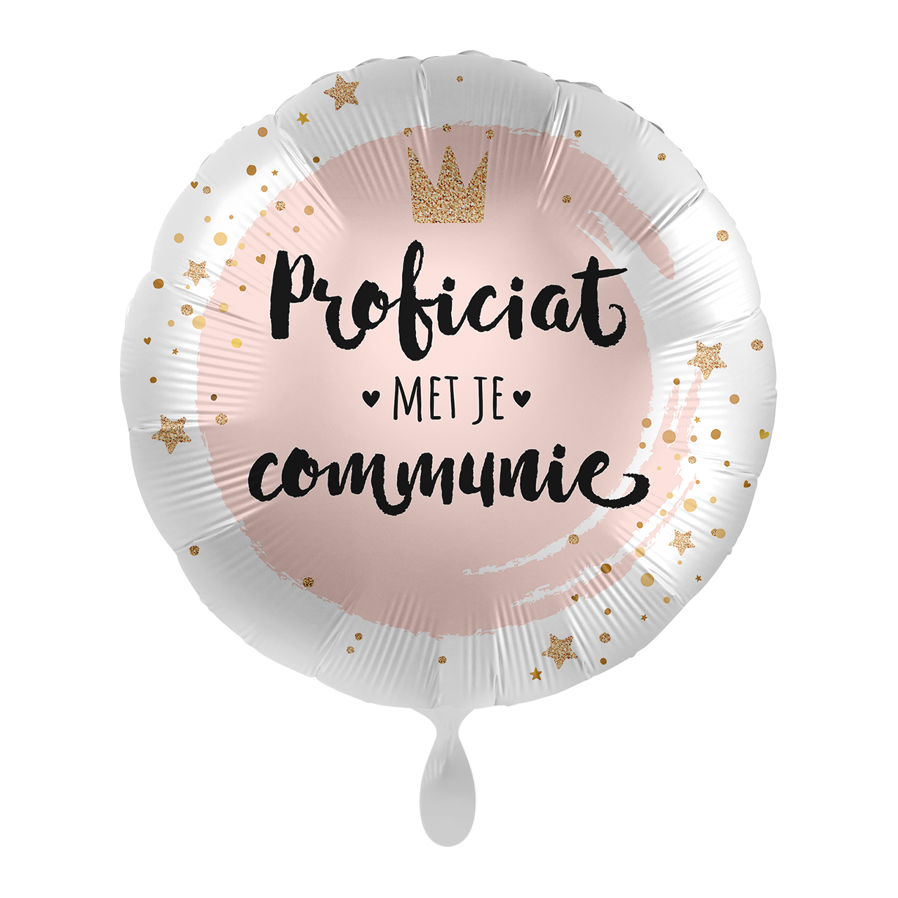 Communie Helium Ballon Roze Leeg