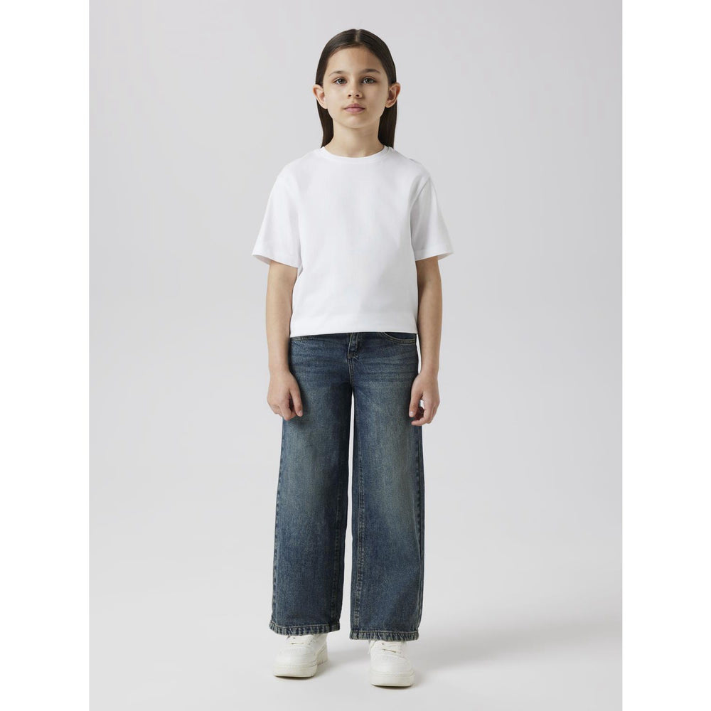 Køb Name It Vintage Dark Blue Denim Nkfrose Wide Jeans 5529-Be Noos